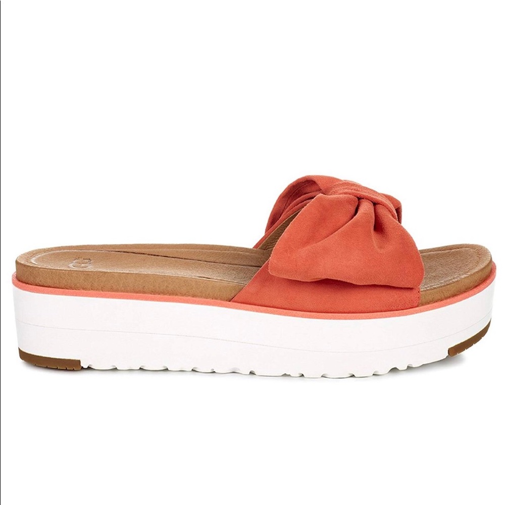UGG Joan platform sandal size 8 Coral
